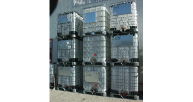 IBC-Container, 1000 l, gebraucht, schwarz