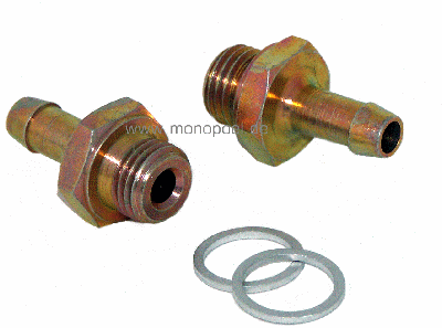 connector set, straight, for 10 mm I.D.
