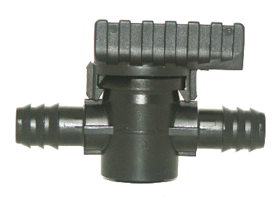 ball valve, plastics, for 18 mm ID