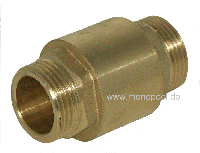 return valve, for 3/4 inch out/out, brass