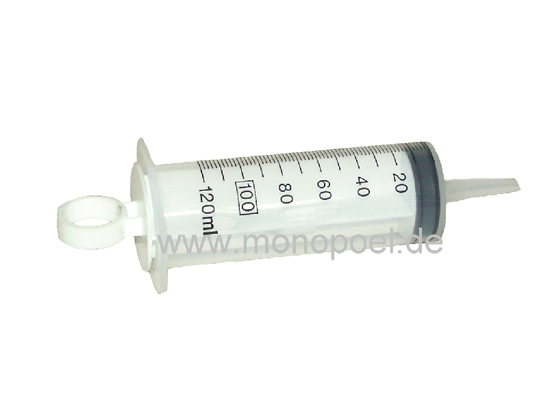 seringue jetable, 100 ml, avec cône