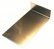 fastening plate for wt-flach/-gross, short side edged
